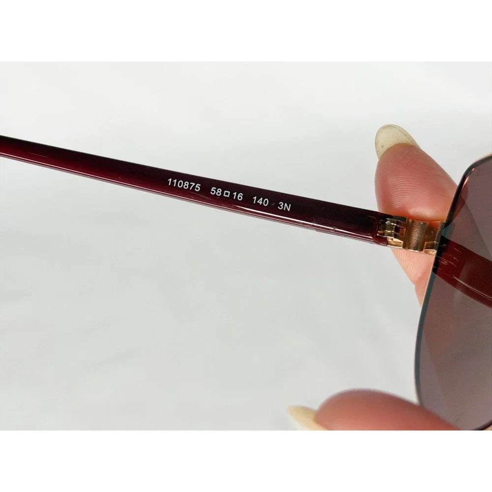 Michael Kors Lanikai Rose Gold Geometric MK1162 Sunglasses 58-16-140 W/ Case